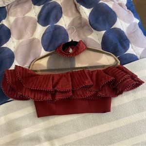 X by NBD elevated burgundy top. Size xs. Amazing condition